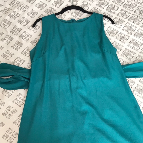 Gorgeous Teal Sleeveless Dress - Picture 6 of 8